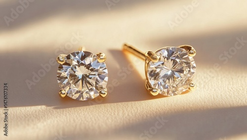 Elegant diamond stud earrings (5)