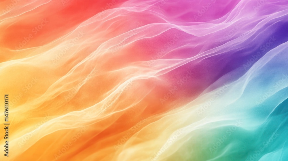 Obraz premium Abstract Rainbow Waves Background