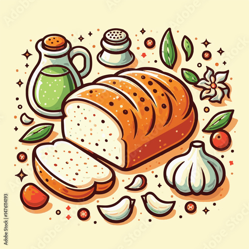 bread, garlic, food, baked, snack, tasty, crunchy, crusty, toasted, delicious, background, white, parsley, meal, baguette, fresh, homemade, cut, appetizer, herb, crispy, isolated, breakfast, cooking, 