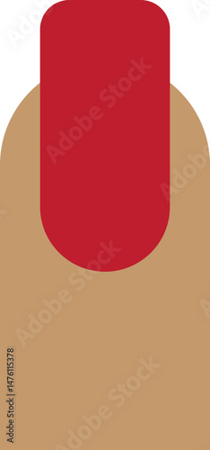 Natural fashion trend female nail manicure shape flat icon. Oval square lipstick Ballerina fingernail visual Style infographic swanky isolated on transparent background. Beauty spa salon woman symbol.