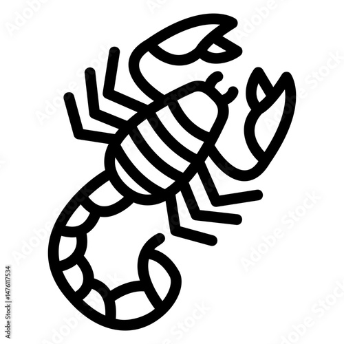 scorpio Line Icon