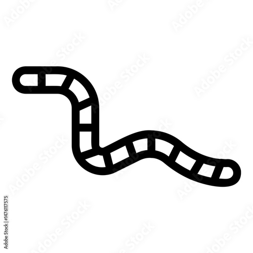worm Line Icon