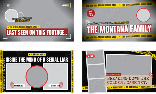 Mystery Crime YouTube Thumbnail Design