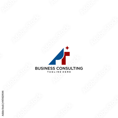 latest logo design vector letter PT
