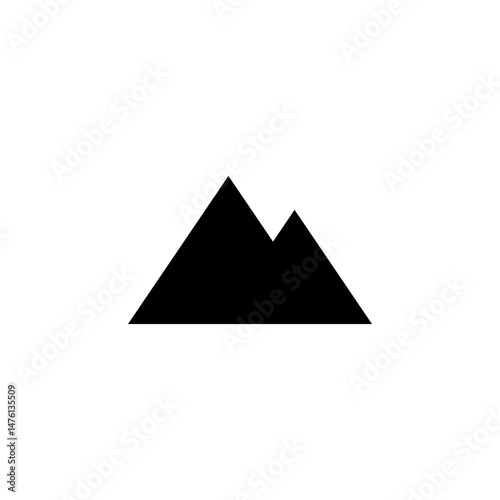 mountain peak icon vector symbol