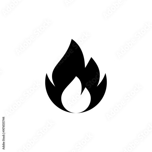 fire, flame icon vector symbol