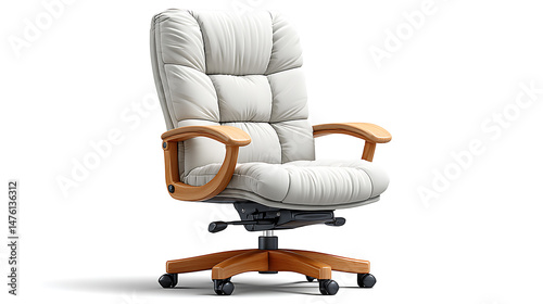 Comfortable office chair for productive workspaces modern office furniture ergonomic design close-up comfort and style