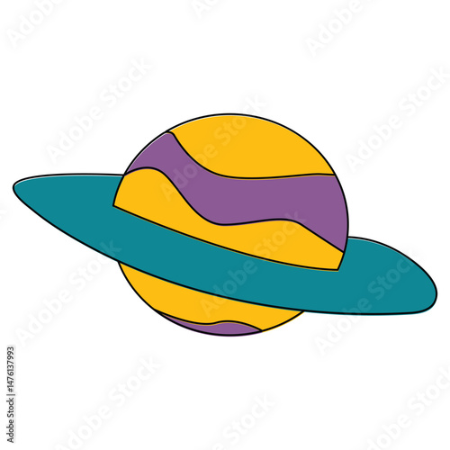 Psychedelic Retro Hippie Aesthetic Elements. Psychedelic vibes with bold colors and trippy shapes: smiling flowers, third eyes, mushrooms, and planets.
