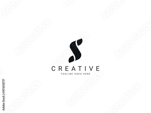 s modern letter logo