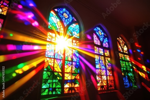 Radiant stained glass windows