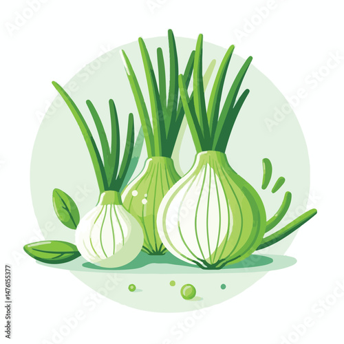onion, green, vegetable, fresh, ingredient, healthy, food, leaf, natural, vegetarian, raw, background, diet, spring, cut, scallion, nutrition, organic, white, cooking, sliced, plant, leek, salad, herb