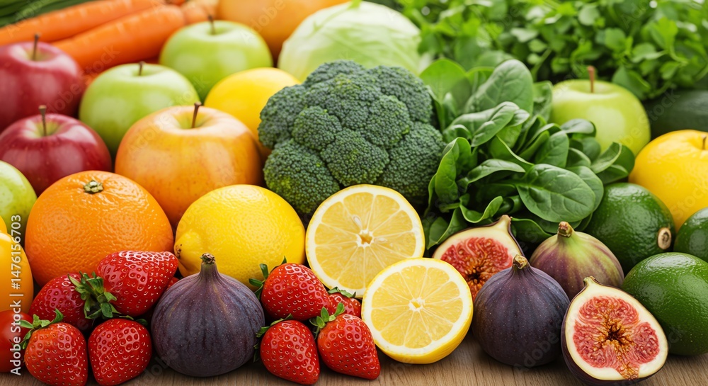 Fresh Fruits and Vegetables, Healthy Eating Fresh Fruits and Vegetables, Healthy Eating