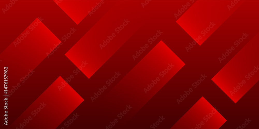 Obraz premium Abstract red geometric shapes background. Vector illustration