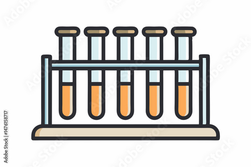 wire test tube rack icon