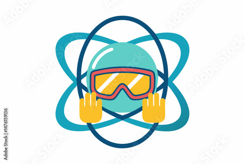 laboratory glove and protective gear icon