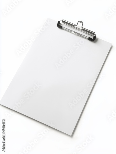 Obraz na płótnie Blank White A4 Paper Mockup on White Background w salonie
