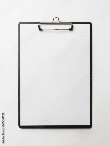 Blank White A4 Paper Mockup on White Background