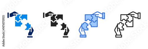 Collaboration  Icon Set Different Style Collection 