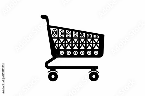 Shopping Cart silhouette vector illustration