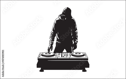 Highly Detailed Musicians musician, silhouette, vector, microphone, drummer, group, music, disco, man, rock music, people, music festival