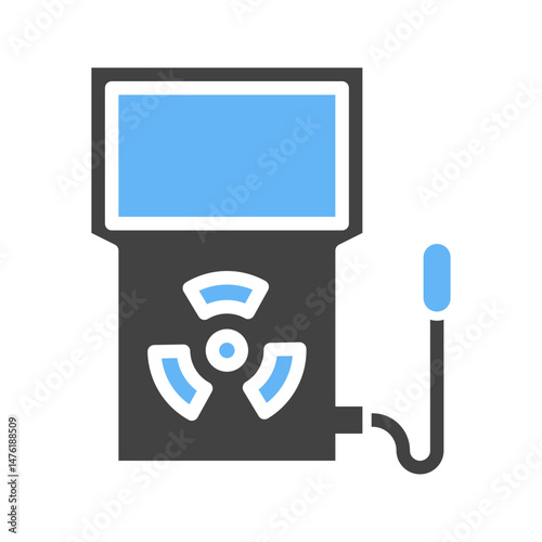 Dosimeter icon vector image. Suitable for mobile apps, web apps and print media.