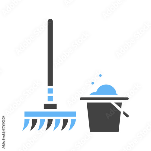 Floor Mop icon vector image. Suitable for mobile apps, web apps and print media.