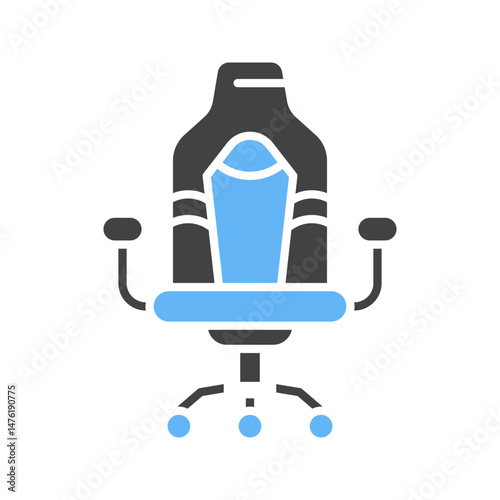 Gaming Chair icon vector image. Suitable for mobile apps, web apps and print media.