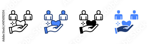 Empathy icon sheet multiple style collection