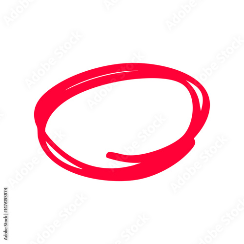 red circle mark highlight hand drawn