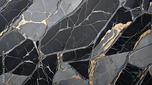 Texture of the stone. Natural black and grey marble texture. For wallpaper, luxurious background, banner or design art work. Stone ceramic art wall or floor interiors backdrop design.