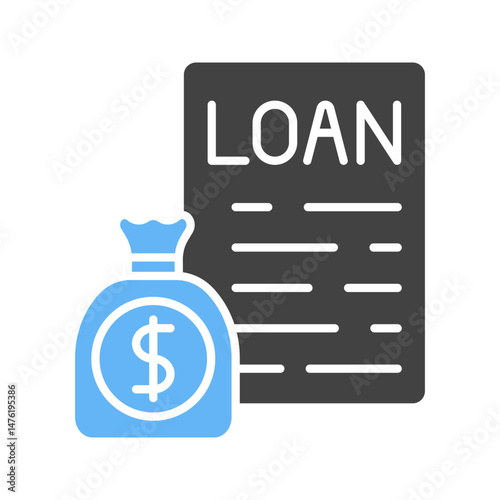 Loan icon vector image. Suitable for mobile apps, web apps and print media.