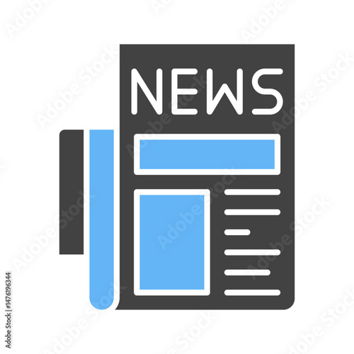 News Report icon vector image. Suitable for mobile apps, web apps and print media.