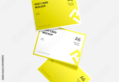 Mock Up of Postcard Template