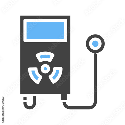Radiation Detector icon vector image. Suitable for mobile apps, web apps and print media.