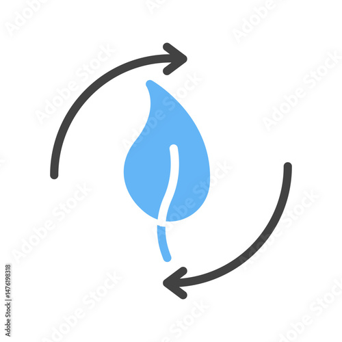 Renewable Energy icon vector image. Suitable for mobile apps, web apps and print media.