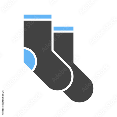 Socks icon vector image. Suitable for mobile apps, web apps and print media.