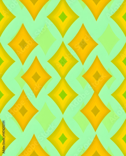 Elegant Harlequin diamond pattern with vibrant geometric color harmony.