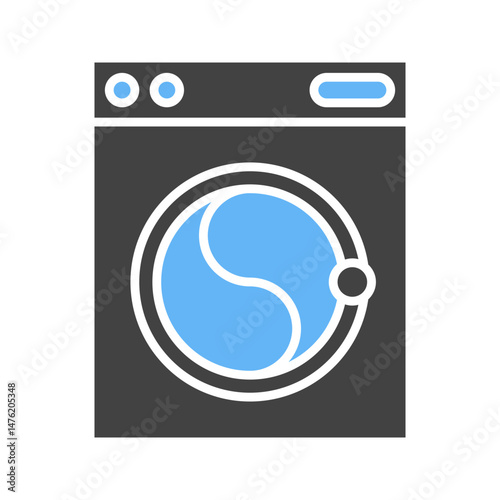 Washing Machine icon vector image. Suitable for mobile apps, web apps and print media.