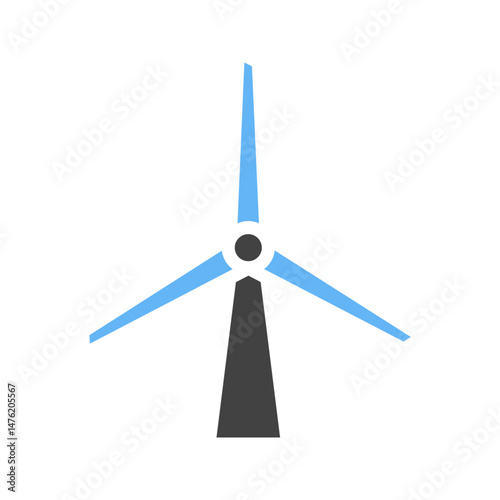 Windmills icon vector image. Suitable for mobile apps, web apps and print media.