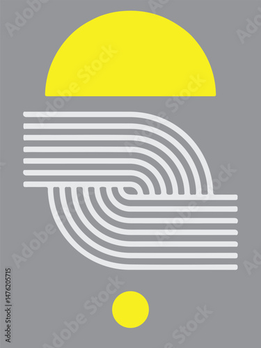Trendy Vector Background with Colorful Geometry