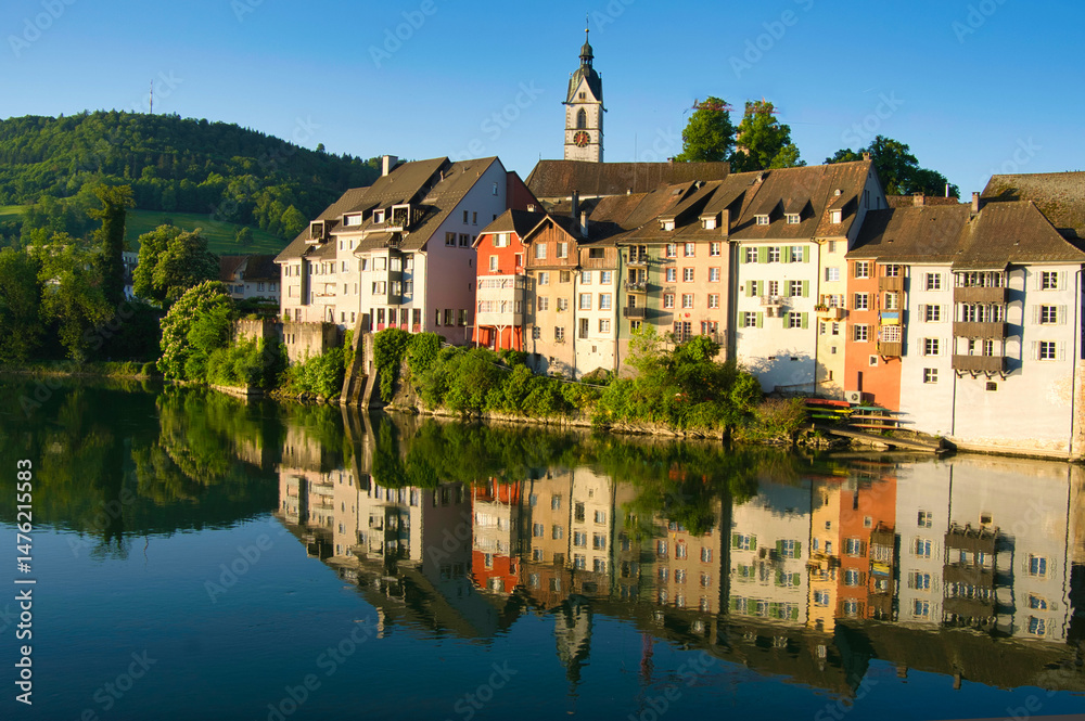 Fototapeta premium Wunderschönes Laufenburg am Hochrhein