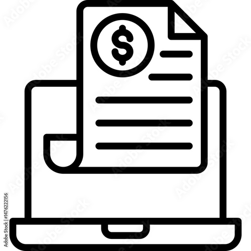 Online Invoice Icon