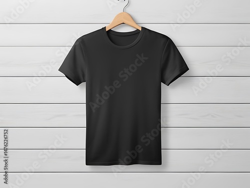modern black t-shirt mockup