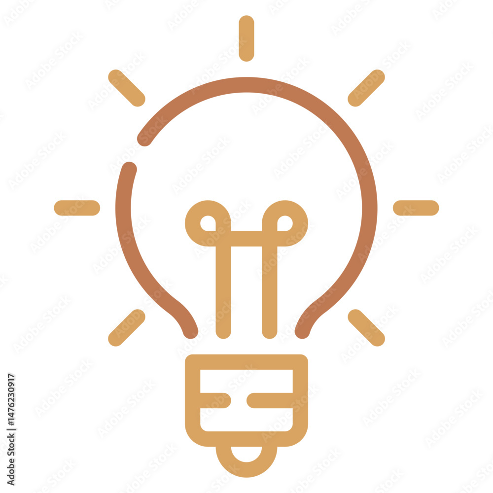 Fototapeta premium Light Bulb Icon
