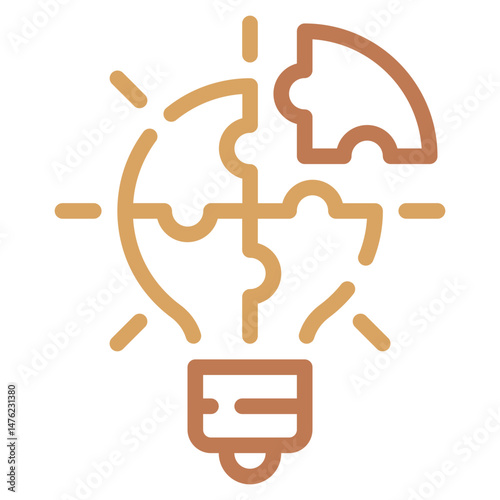 Puzzle Lightbulb Icon