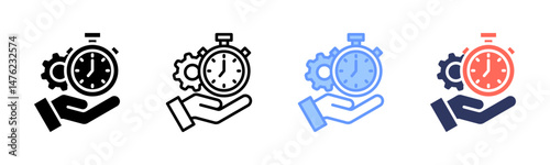 Time Keeping icon sheet multiple style collection