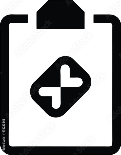 digital prescription icon vector illustration