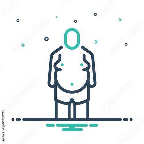 Mix icon for fat belly
