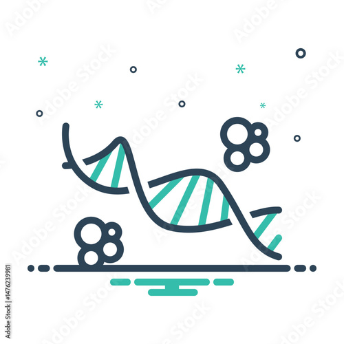 Mix icon for genetics