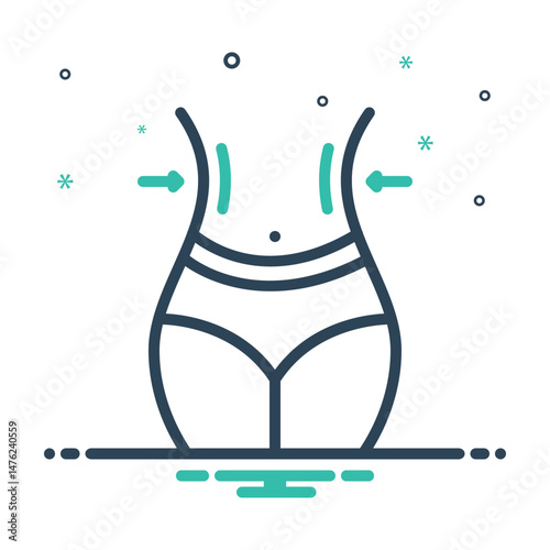 Mix icon for slimming